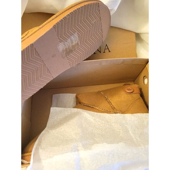 🖤 Brand New Women's Tan Arnina Cozy Faux Fur Winter Boots Size 6-9 - Picture 10 of 16